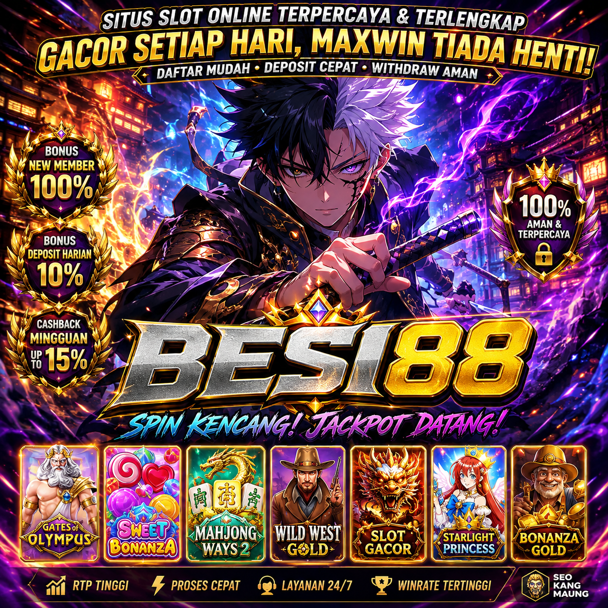 Galeri foto BESI88 ## Saatnya Putar Reel Favoritmu dan Rasakan Pengalaman Main Slot Online yang Makin Asik di Bali